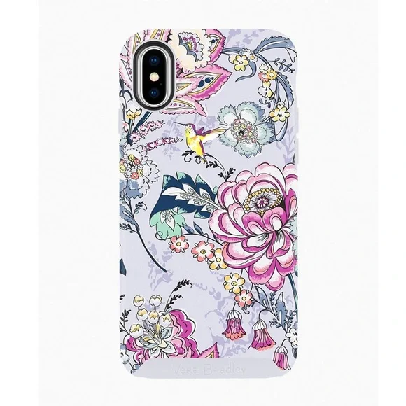 NWT $34 Vera Bradley Floral Hybrid Phone Case Hummingbird Park Pattern X/XS NWT $34 Vera Bradley Floral Hybrid Phone Case Hummingbird Park Pattern X/XS
